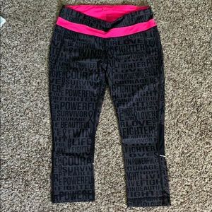 EUC Breast Cancer Awareness Capris